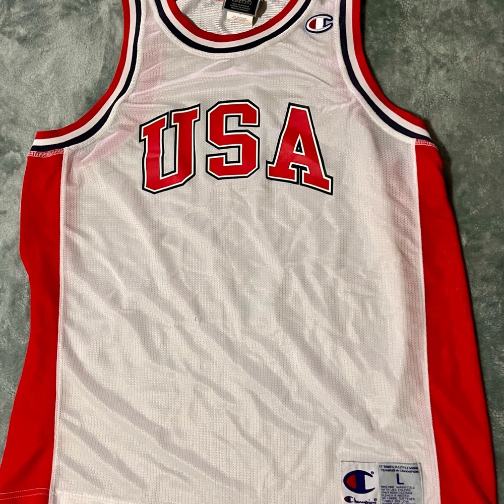 Vintage Champion USA Jersey, Men’s Size Large